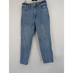Abercrombie & Fitch The Mom High Rise Curve Love Blue Denim 26 2S Comfort Errand